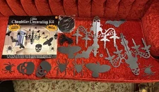 Amscan Halloween Glitter Paper Black Chandelier Decorating Kit Opened Unused