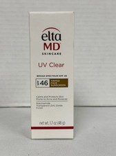 Elta MD UV Clear TINTED Facial Sunscreen SPF 46 1.7 oz EXP 09/2027 New in Box 