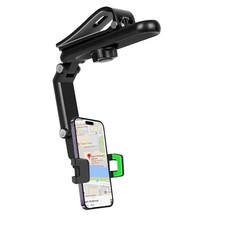 360  Rotatable Car Sun Visor Phone Holder, Portable Retractable Automotive Ce...