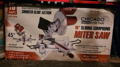 CHICAGO ELECTRIC POWER TOOLS 10 in. Sliding Compound Miter Saw