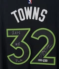 Karl-Anthony Towns "2015 #1 Pick" Signed NBA Nike ADV Jersey BAS USASM LE #15/32