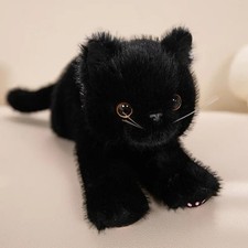 Cat Plush Doll Black Cat Stuffed Animal Doll Cute Cat Doll Birthday Gift