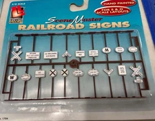 LIFE LIKE RAILROAD SIGNS! O SCALE O / S GAUGE YARD ROAD CROSSING TRACK SIDE