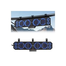 UTV Sound Bar 25" 8-Speaker Bluetooth Golf Cart Sound Bar, Waterproof Black