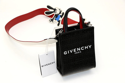 Givenchy X DISNEY Coated Canvas Oswald Mini Vertical G-Tote - Black
