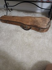 Vintage Wooden Violin Case and 22 inch Violin