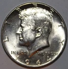1964-P Kennedy Half Dollar - About Uncirculated - #0926K50