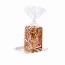 Plastic Bread Bags With Ties, Clear Loaf Bags for Homemade Bread, Sourdough a...