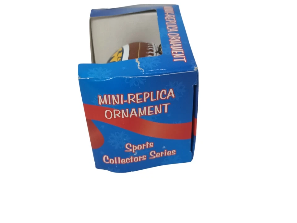West Virginia Mountaineers Ornament Replica Football NIB - Image 3 of 4