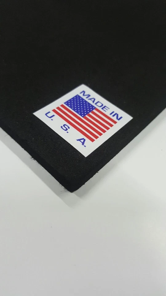 1/4 x 12" x 12"  NEOPRENE/EPDM CLOSED CELL SPONGE RUBBER ADHESIVE BACK  - Image 2 of 4