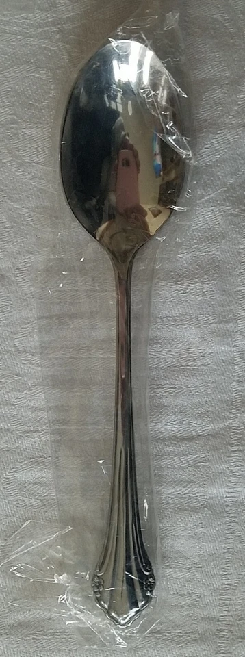 11 Pc 1881 Rogers Oneida Bittersweet Repose Floral Stainless Oval Soup Spoon NEW - Image 2 of 4