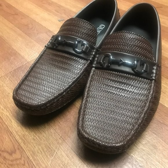 guess men's brown dress shoes Adlers Loafer Size US 11 Wedding shoes
