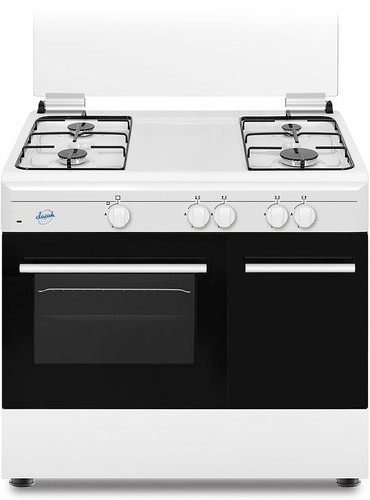 Ducati Cucina a Gas 4 Fuochi Forno a Gas 90x60 cm Portabombola Bianco  SD490GW | eBay