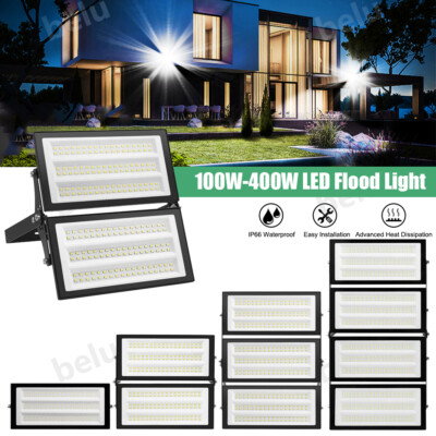 400W 300W 200W 100W LED Flood Light Outdoor Module Spotlight Garden Yard Lamp