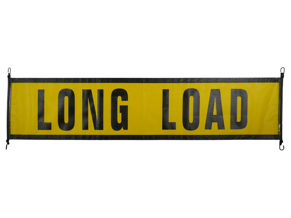 OVERSIZE WARNING PRODUCTS, INC. Oversize Warning Products - EZ Hook Long Load Sign 18″ X 84″ | Safety Flag