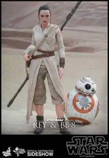 Star Wars Sideshow Rey & BB-8 Hot Toys 1 6 Scale Figure