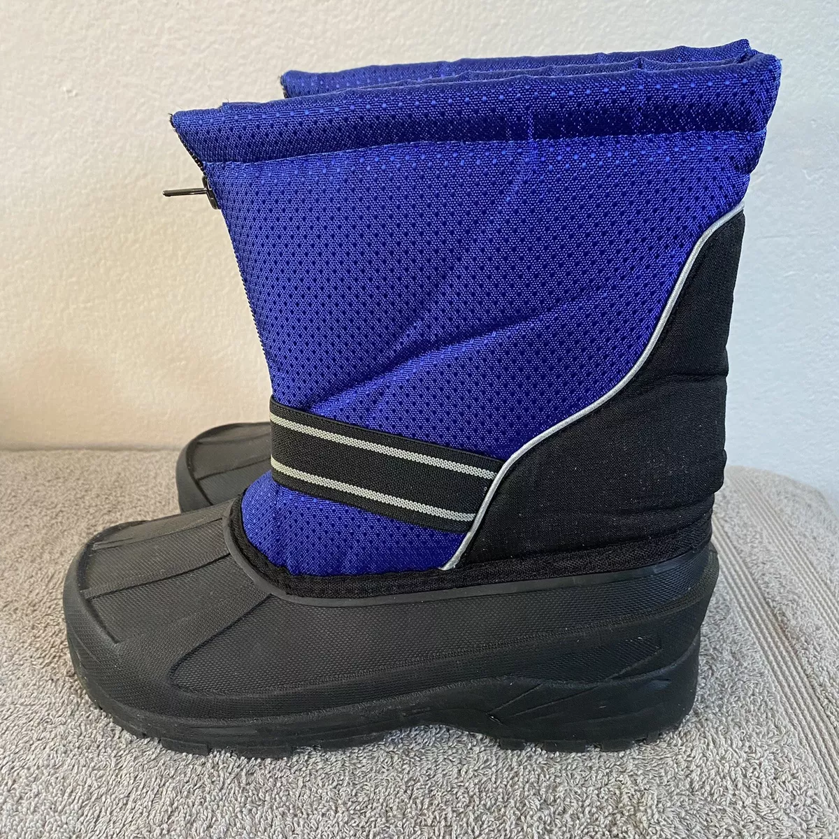 Falls Creek Snow Boots Unisex Sz 6 Black Outdoor Hiking WINTER