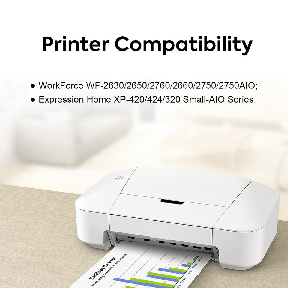 8x 220XL Compatible Ink For Epson WF2760 WF2750 WF2630 2650 2660 XP320 420 424 - Image 3 of 4