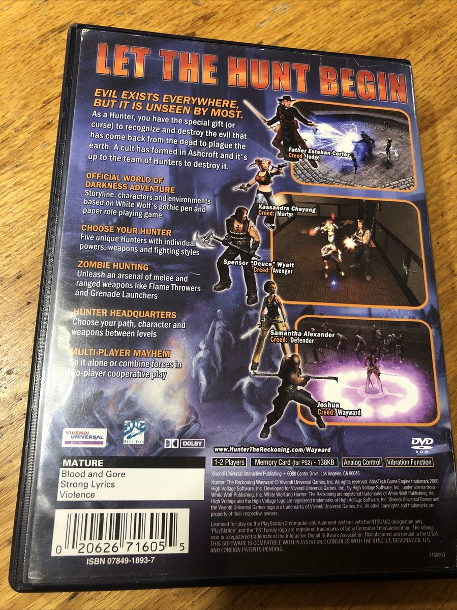 GC★HUNTER THE RECKONING 海外版★新品未開封 Hunter: The Reckoning -- Wayward (Sony PlayStation 2, 2003