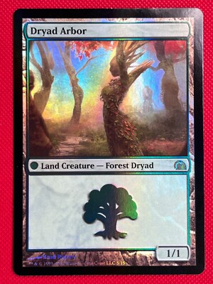 MTG Foil 1X Dryad Arbor X1 From the Vault: Realms (FTV) - Magic - NM
