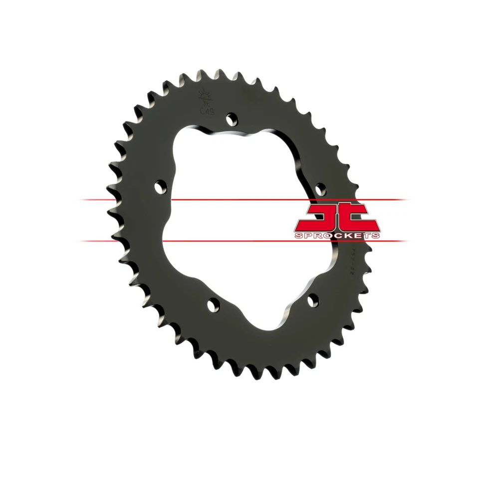 Roda dentada JT para Ducati 1100 S Hypermotard 2008-2009 traseira de aço - Imagem 2 de 4