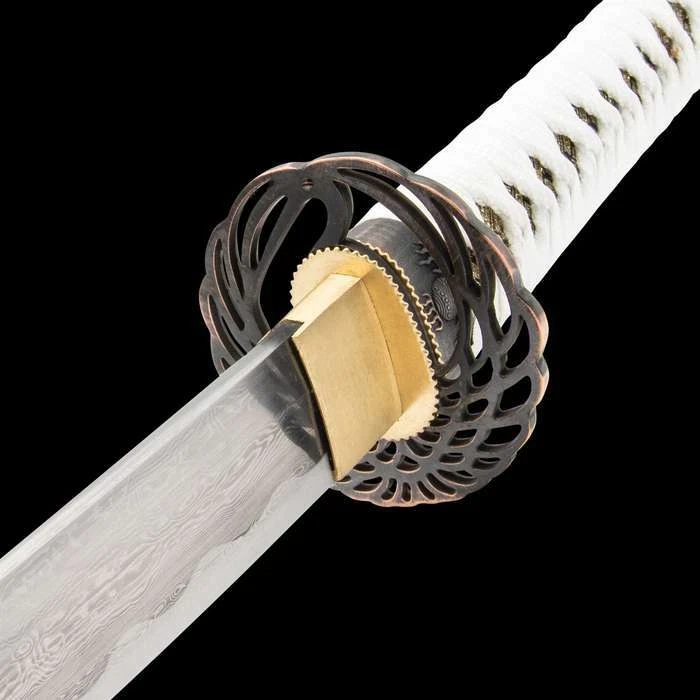 Espada Katana Samurai Japonesa 40" Real Lista para Batalla Hecha a Mano Acero Damasco Foto 3 de 4