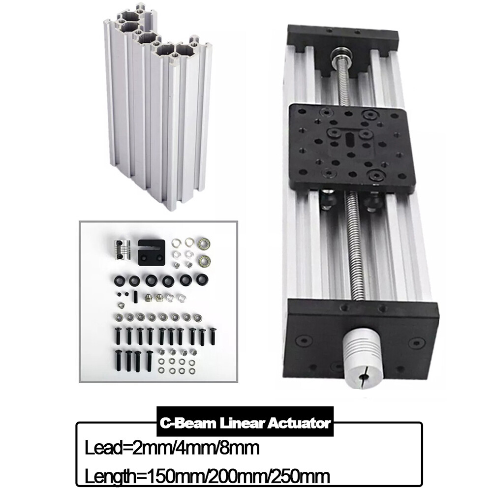 150/200/250mm C-beam Sliding Linear Actuator for Z-axis T8 Lead