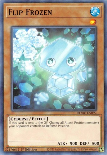 Flip Frozen - BODE-EN092 - Common - 1st Edition yugioh - Picture 6 of 6