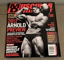 Arnold Schwarzenegger W/ Poster - Muscular Development Magazine - March 2012
