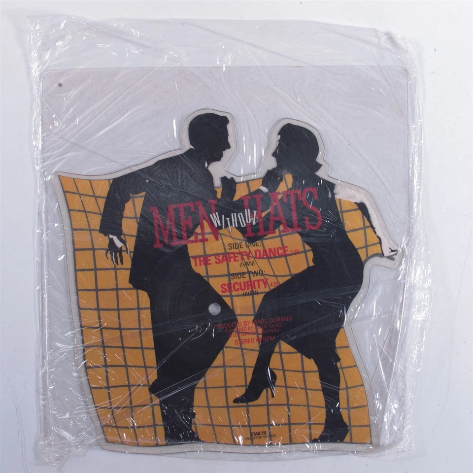 MEN WITHOUT HATS The Safety Dance STAK-18 7" 45rpm novelty picture disc SEALED x - Image 2 of 2