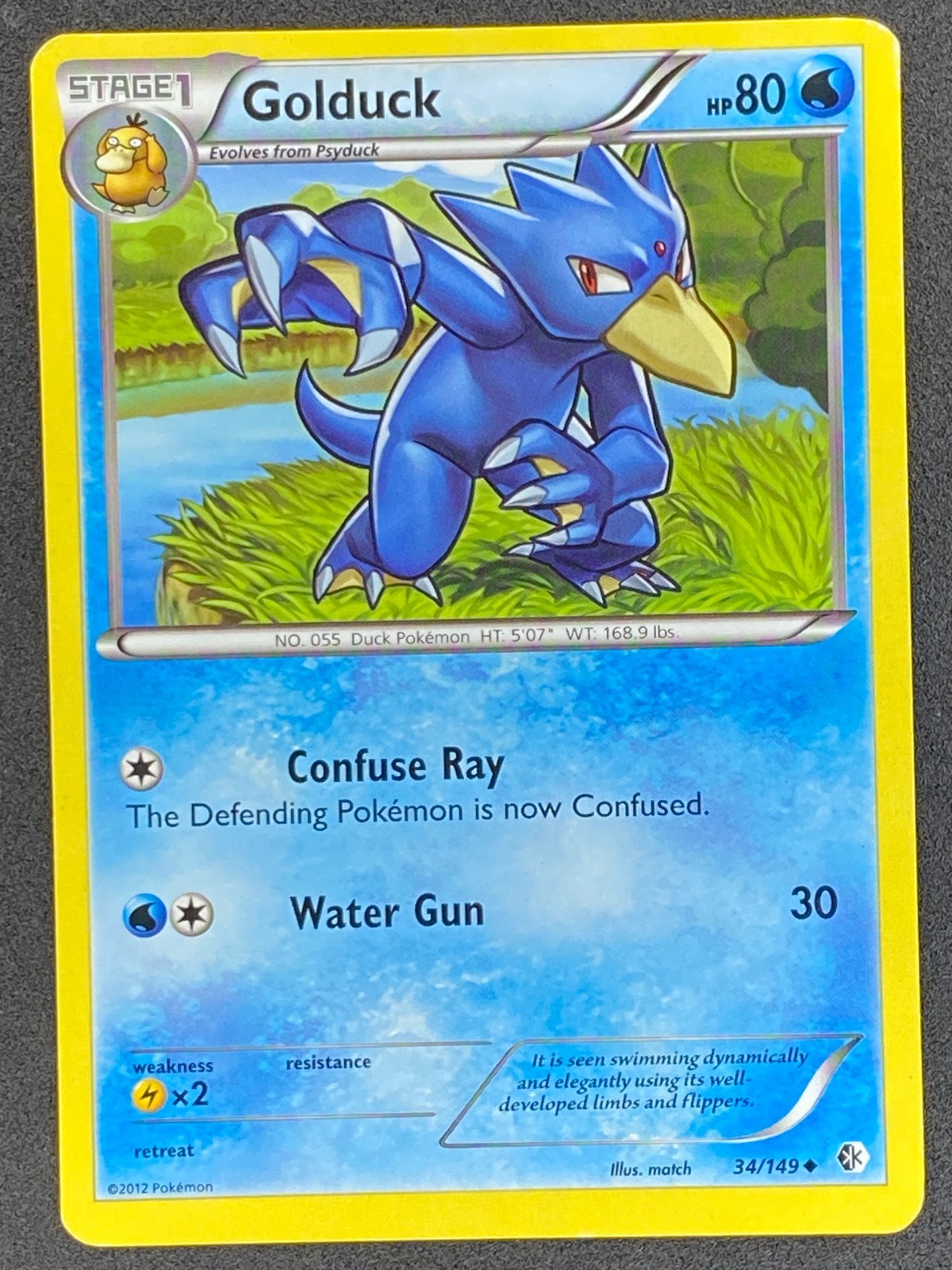 Pokémon Golduck 34/149 BCR Boundaries Crossed LP