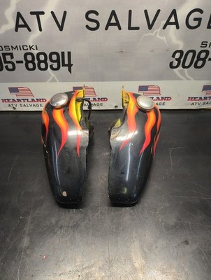 Harley Shovelhead Gas Tanks 5 Gal Split Chopper Flames Oem Zel