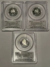 LOT OF (3) 2000-S State Quarters NH, MA, NH Silver PR69 DCAM PCGS