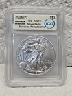 2016-(P) Silver Eagle 1$ MS70 Struck at Philadelphia 1 OF 500 New ICG Label.