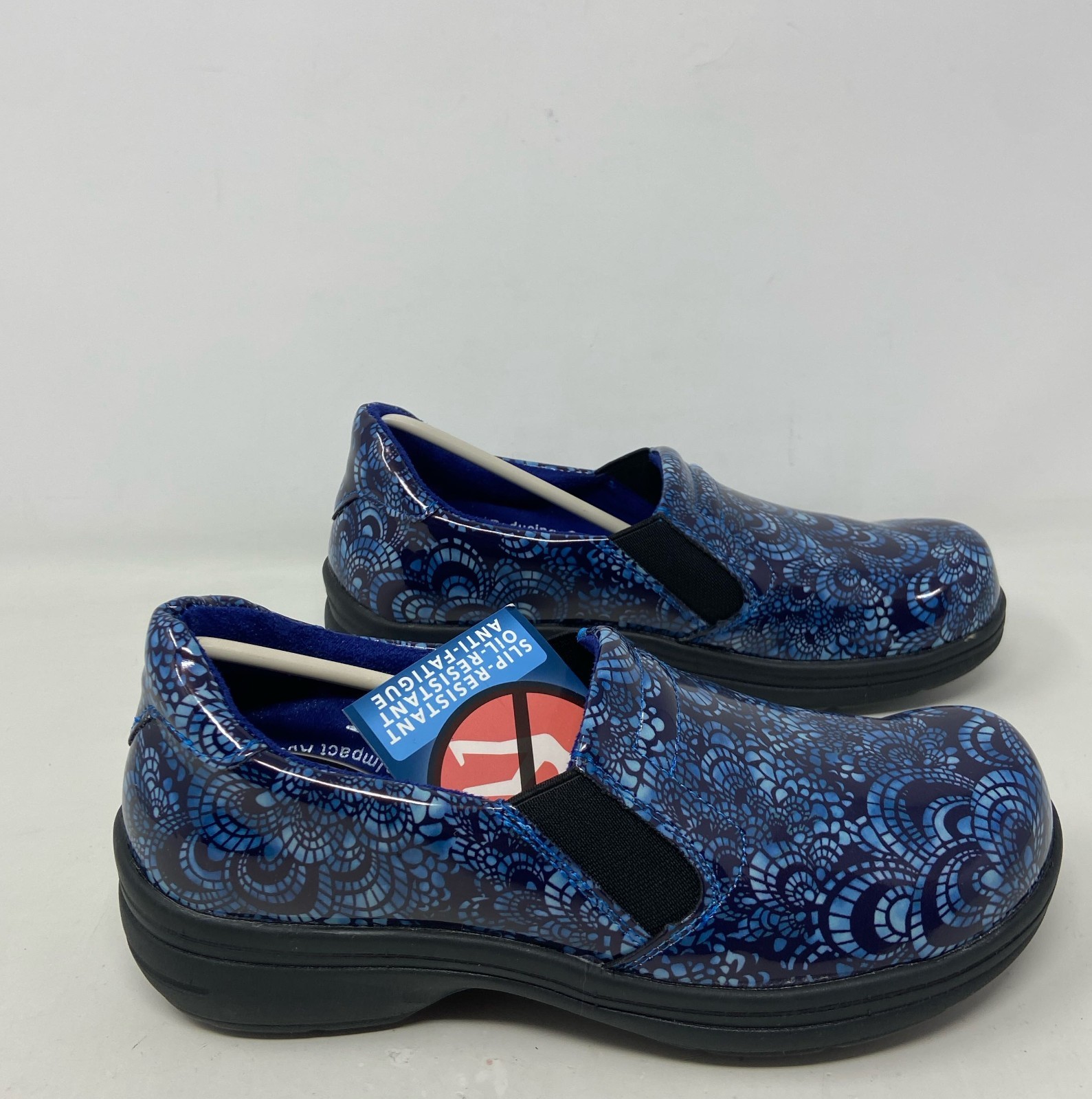 Easy Works by Easy Street Bind Women’s Slip-Resistant Clog - Blue Mosaic