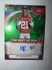 2025 Bowman U Best - Anthony Rogers /99 Green Mini Diamond Refractor Auto #BOAAR