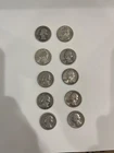 Lot Of 10 Silver Quarters  All Different Dates And Mints (Randomly Chosen)