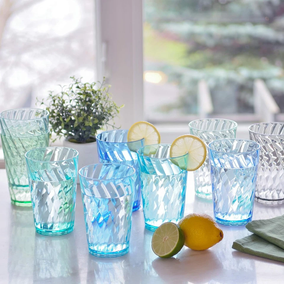 Paquete de 9 vasos de plástico Youngever de 20 onzas, 9 unidades (paquete de 1), surtidos  Foto 4 de 4