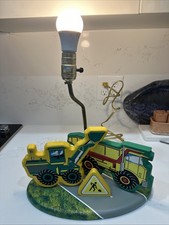 Vintage Wood Tractor Lamp For Kids  s Room- No Shade Or Bulb- READ