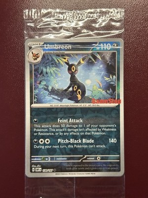 Pokémon Umbreon Nachtara OBF 130 GameStop Stamp Sealed Englisch