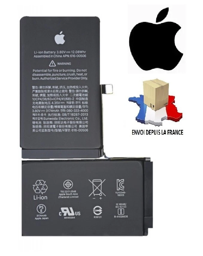 APPLE Batterie OEM original Iphone XS MAX / accu 3174 mAh battery akku Neuf