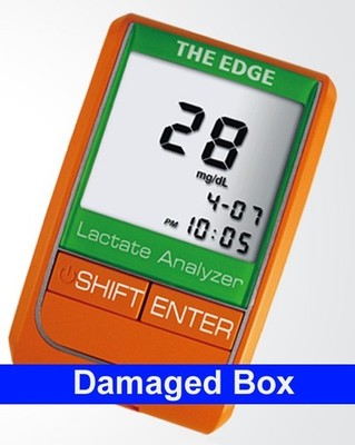 THE EDGE Lactate Meter, Test Kit for Lactate. DAMAGED BOX. USA Seller
