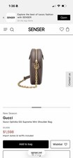 Gucci Ophidia Mini GG Supreme Canvas Crossbody Bag Women Beige/Oatmeal