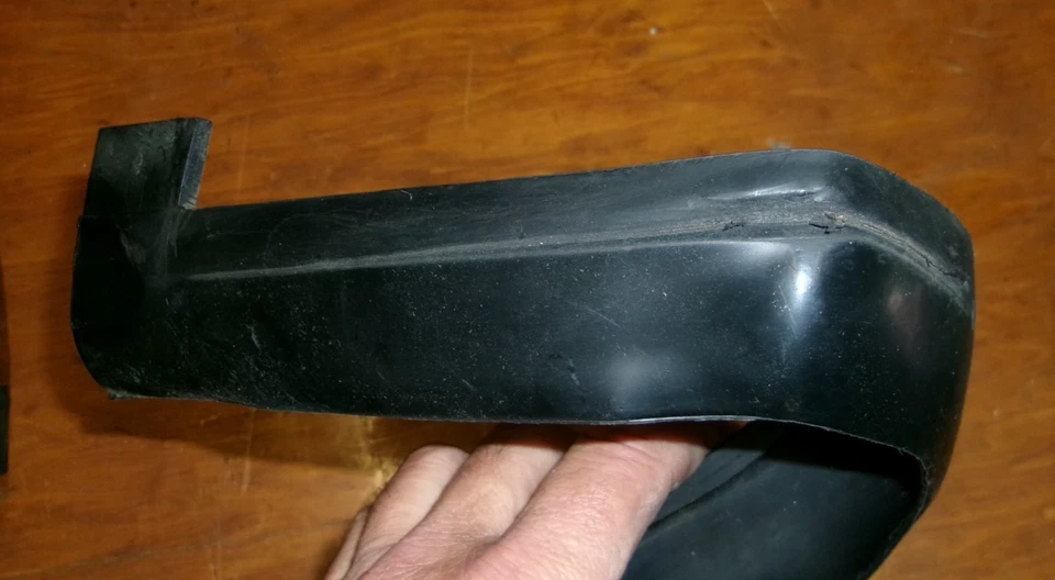 1964 Cadillac Rear Bumper End Right + Left Black Rubber Fillers to Rear Quarter - Image 4 of 4