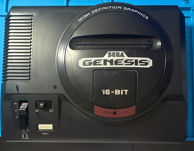SEGA Genesis 16-Bit Console Black Model 1601 NTSC-U/C Volume Control WORKING 001