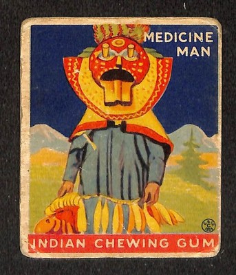 R73 Goudey, Indian Gum, Series 264, 1933, #106 Medicine Man, Masqueam Tribe