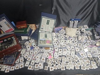 US Lifetime Coin Collection Lot 370 Pounds Silver Dollars Sets & KITCHEN SINK!