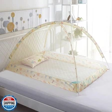 Crib Mosquito Net Breathable Crib Netting Canopy Universal Size Crib Tent Fol