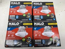 LOT OF 4 Halo 4 in. 2700-5000K Selectable CCT LED White Recessed Light New