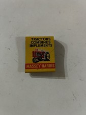 Vintage Massey Harris Tractor Combine Implements Advertising Matchbook 1947